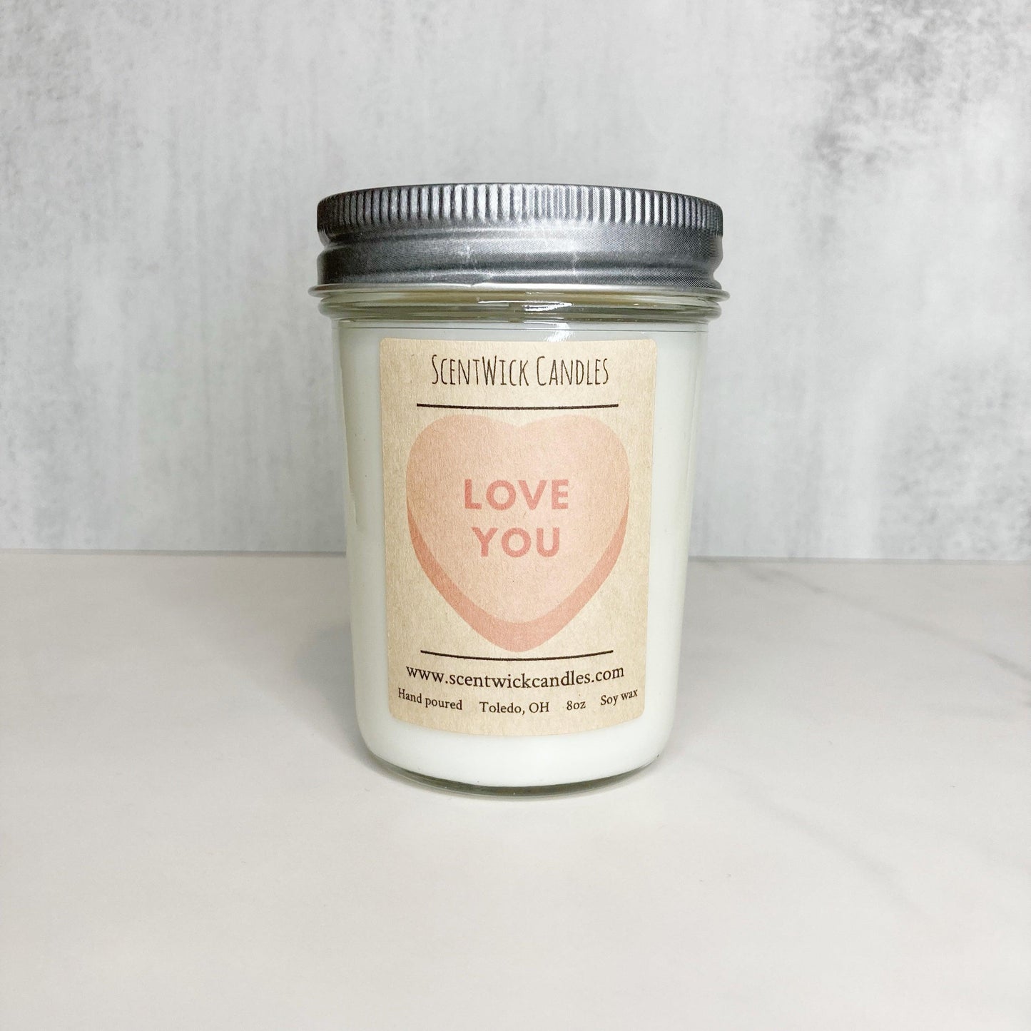 Love You Candle - ScentWick Candles