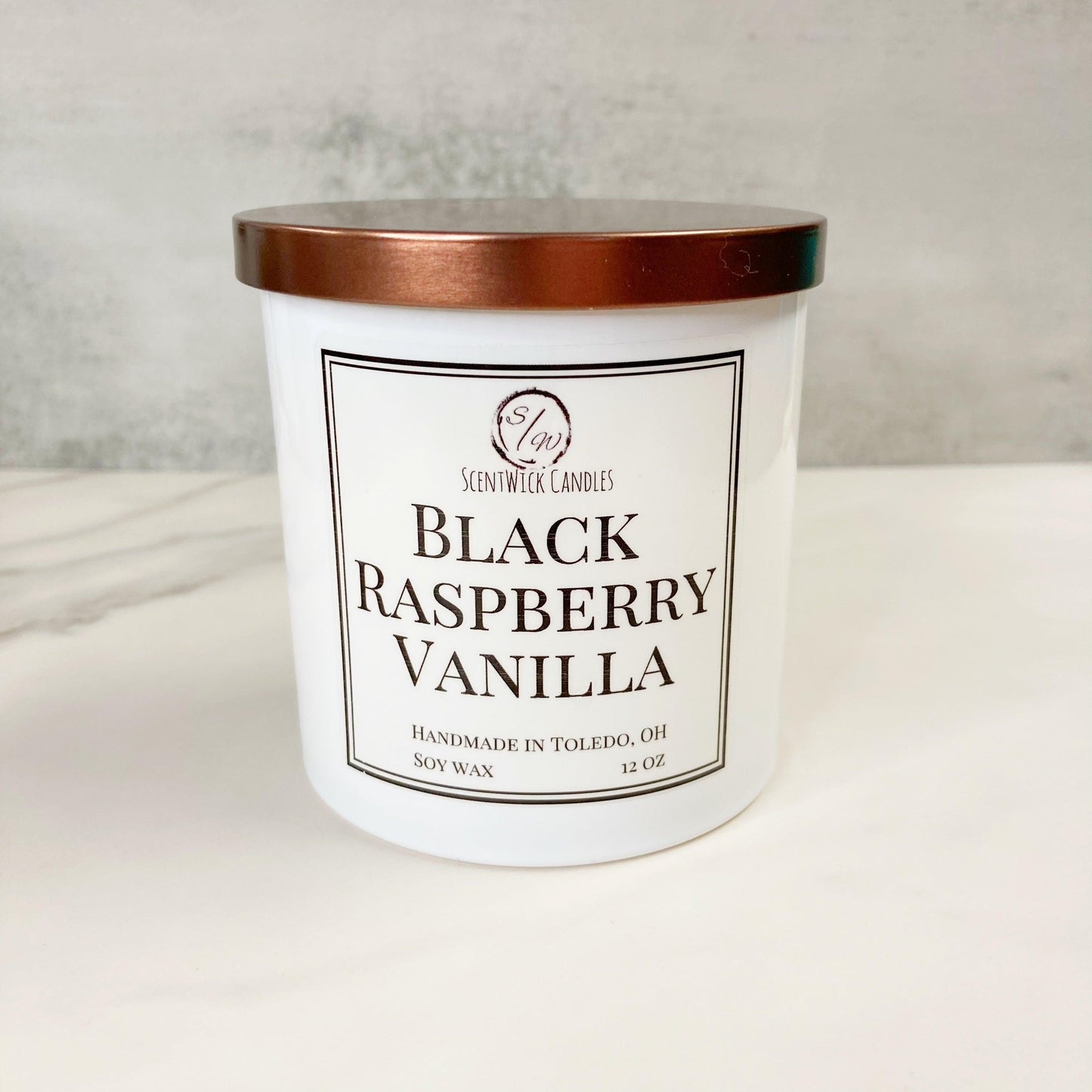 The Copper & Gold Collection - Black Raspberry Vanilla Candle - ScentWick Candles