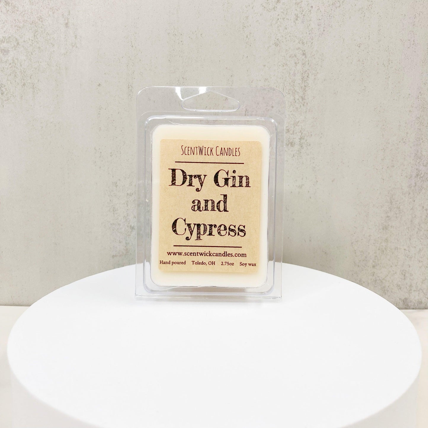 Dry Gin and Cypress Wax Melt - ScentWick Candles