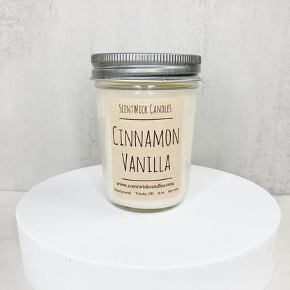 Cinnamon Vanilla Candle - ScentWick Candles